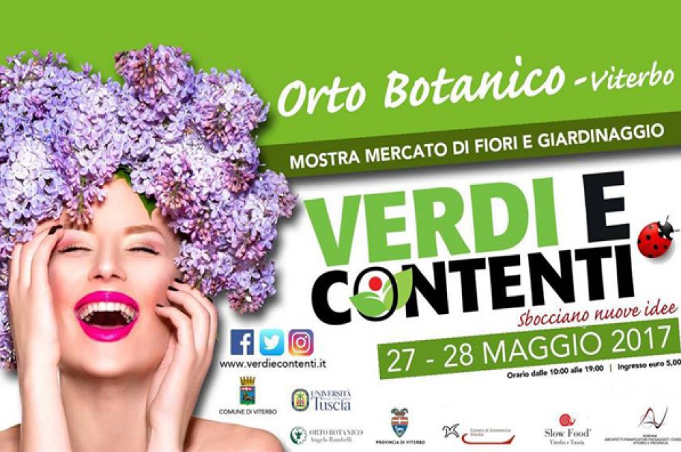 Il 27 e 28 maggio a Viterbo vi aspetta "Verdi e Contenti" 