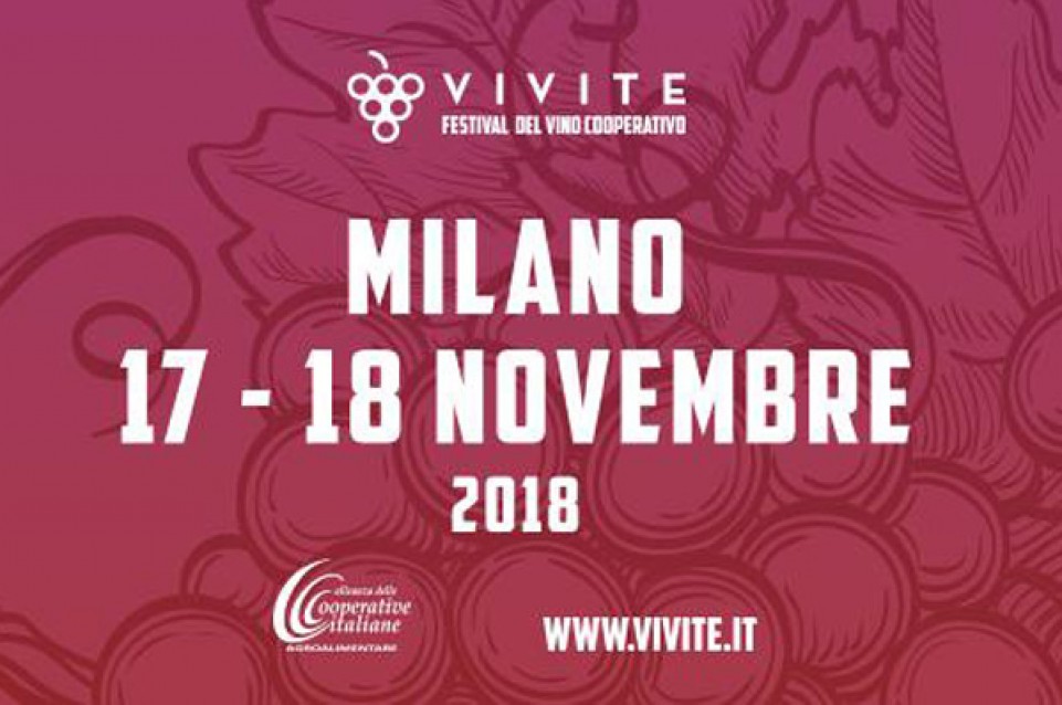 VIVITE - Festival del vino cooperativo: il 17 e 18 novembre a Milano 
