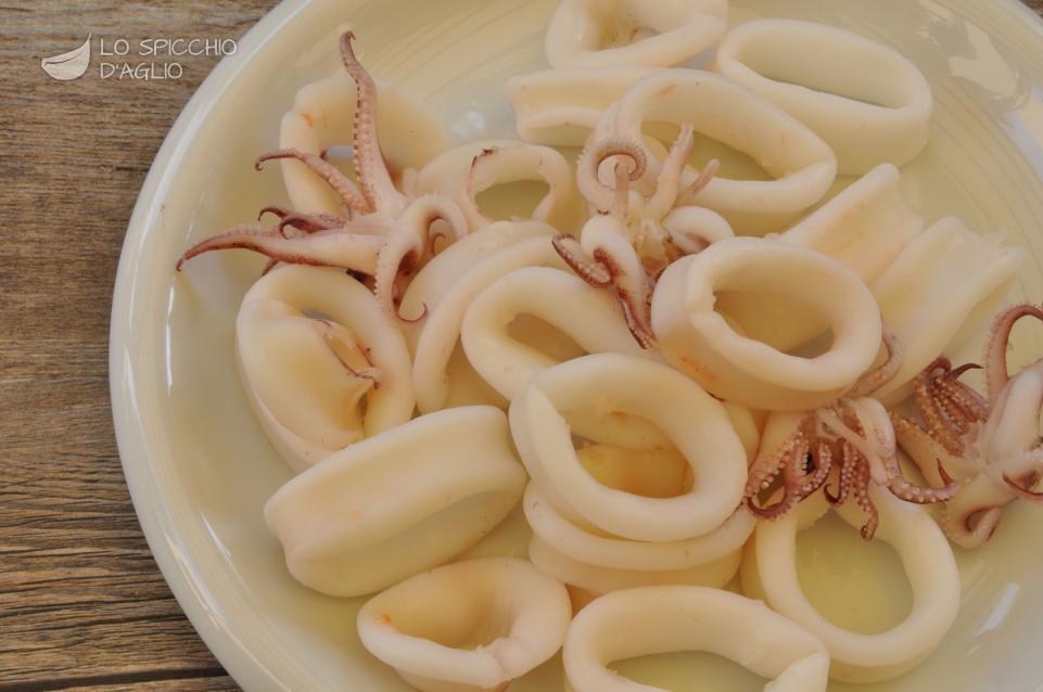 Calamari a vapore