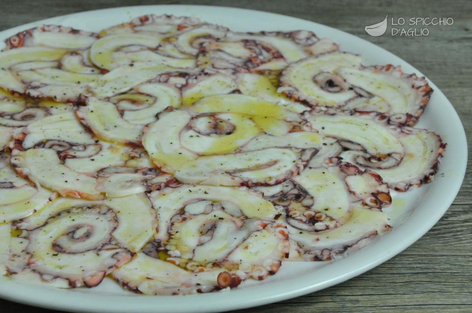 Cioccolato al Peperoncino: CARPACCIO DI POLPO