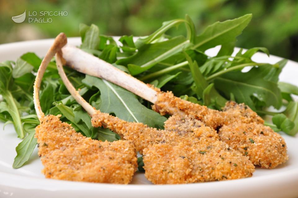 Ricetta Costolette Di Agnello Impanate Al Rosmarino Le Ricette Dello Spicchio D Aglio