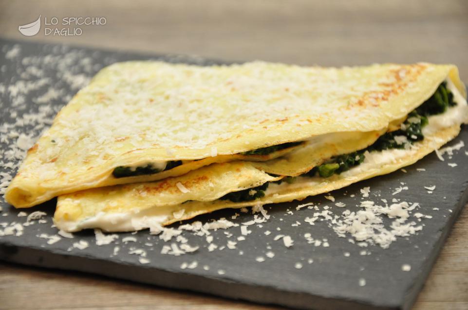 Crepes ricotta e spinaci