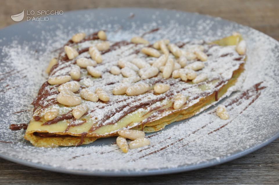 Crepes Nutella e pinoli