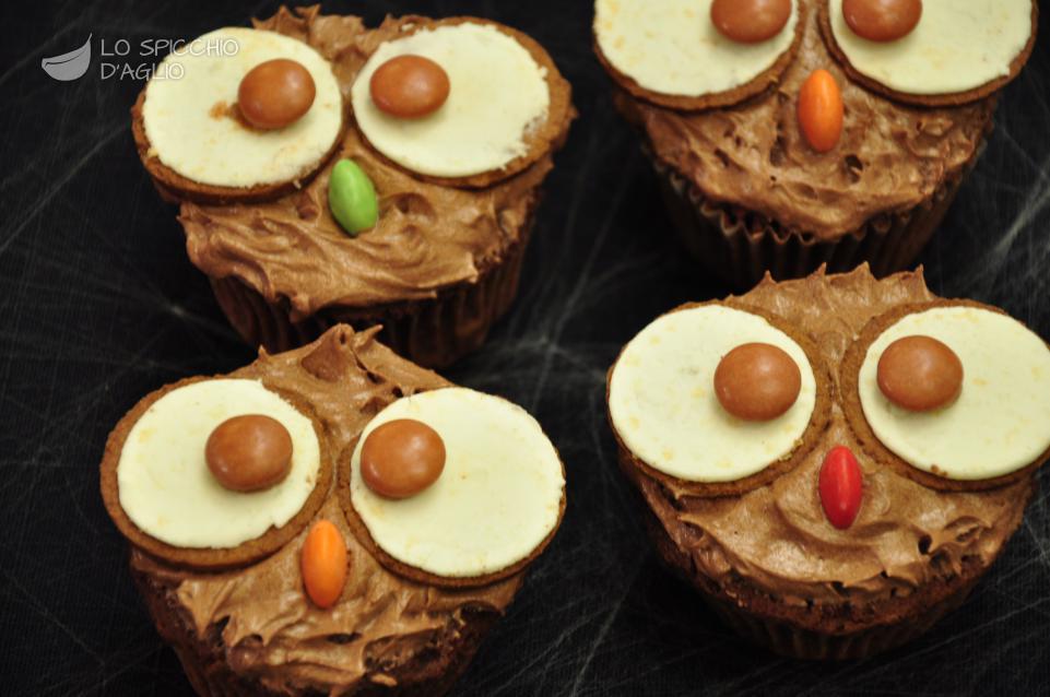 Cupcake gufetti di Halloween