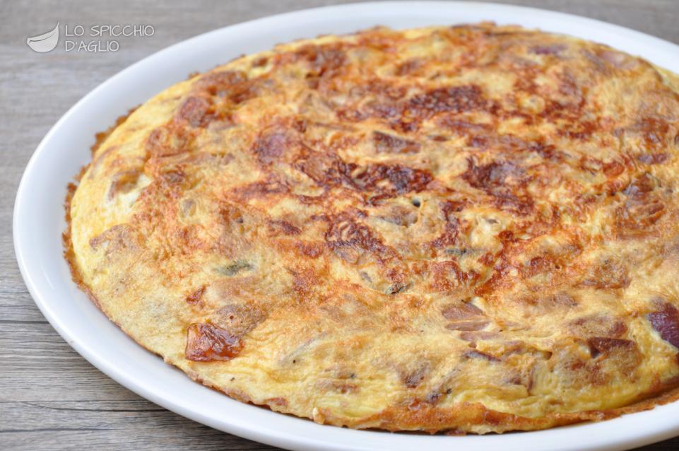 Frittata cipolle e aceto balsamico