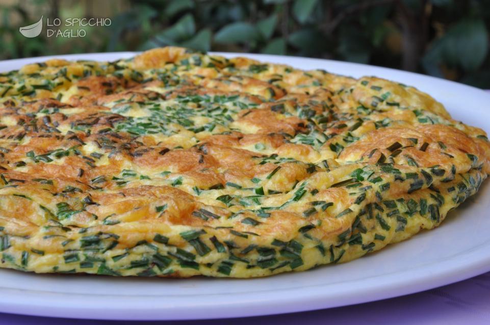 Frittata all'erba cipollina Frittata all'erba cipollina