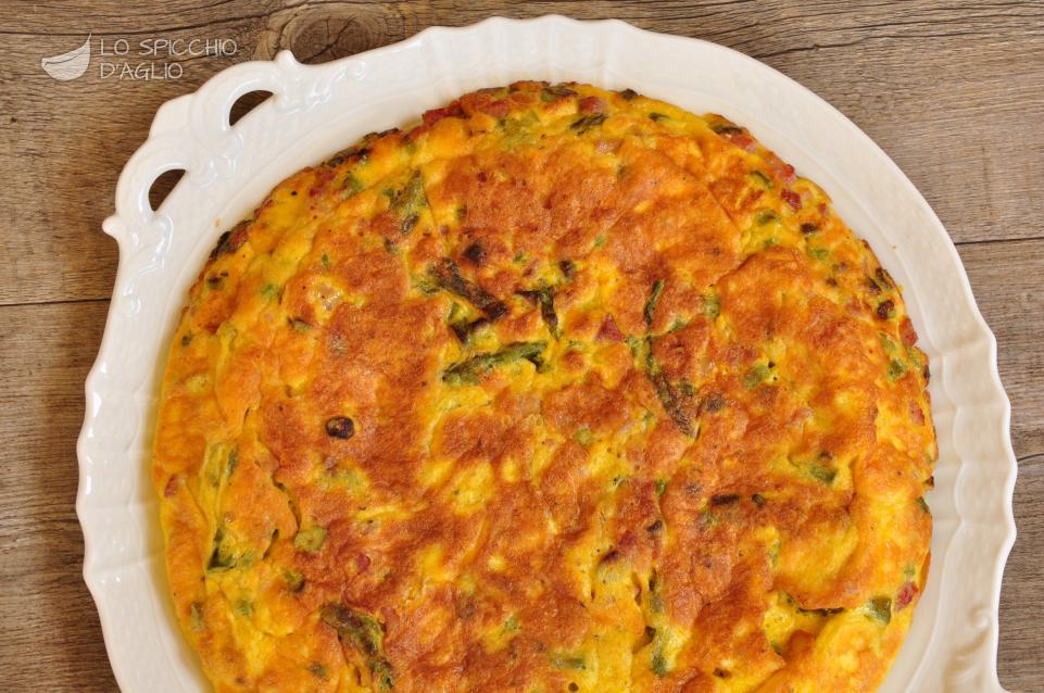 Frittata pancetta e asparagi