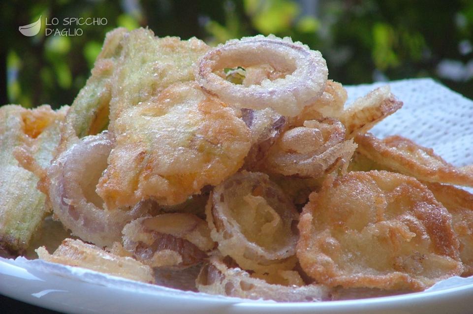 Fritto misto di fiori e cipolle