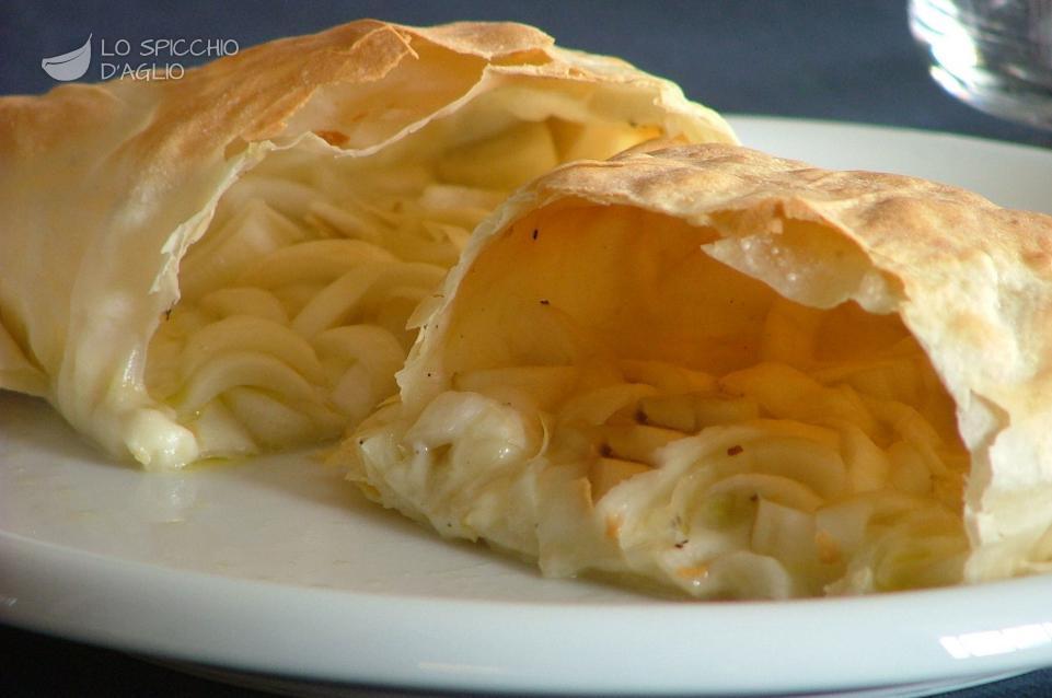 Pacchetti di fillo con belga al forno