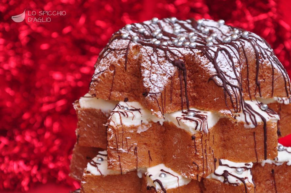 Pandoro Albero Di Natale.Ricetta Pandoro Farcito Le Ricette Dello Spicchio D Aglio