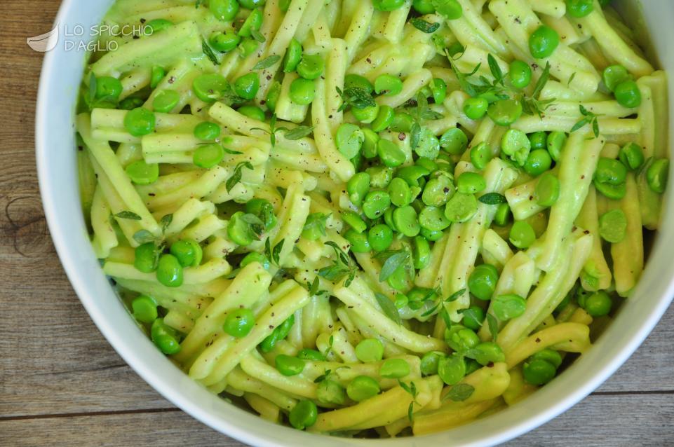 Pasta piselli e stracchino