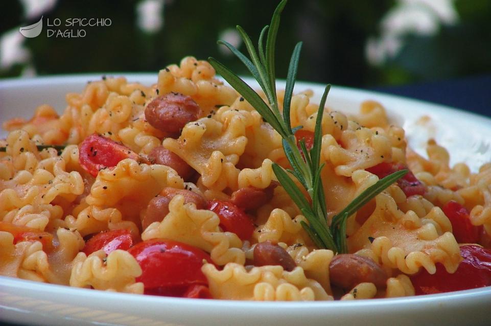 Pasta fagioli e pomodorini