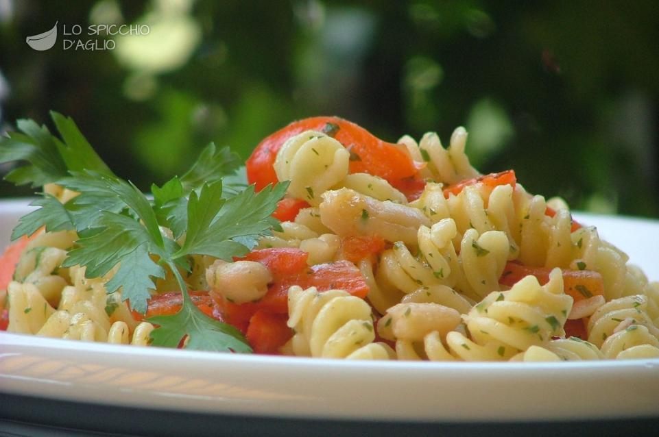 Pasta peperoni e cannellini