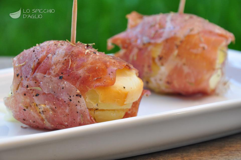 Patate con scamorza al prosciutto