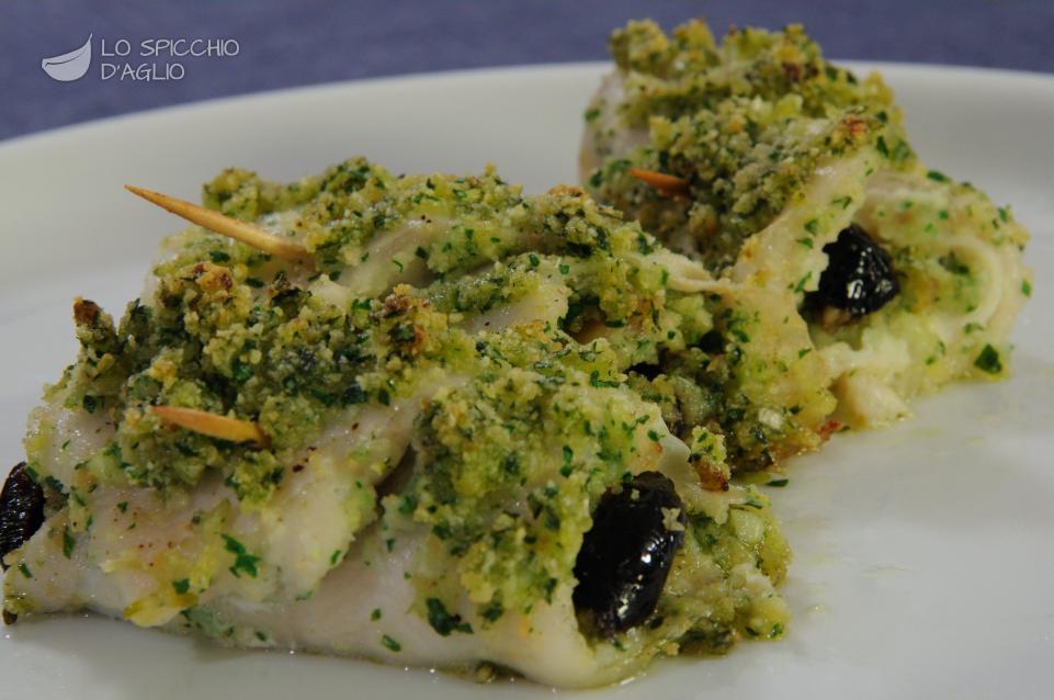 Platesse arrotolate alle olive Platesse arrotolate alle olive