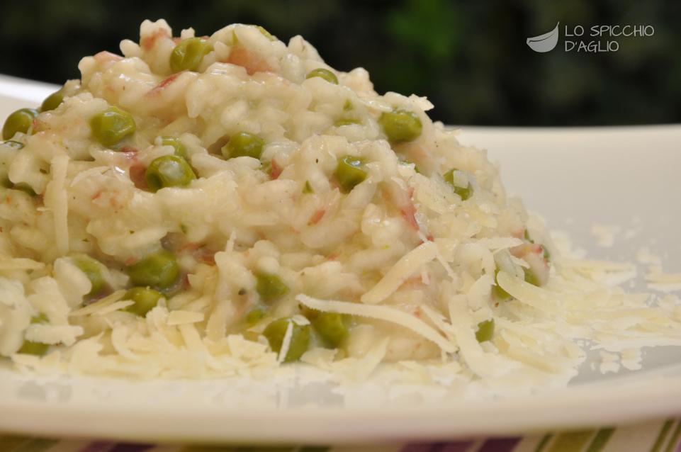 Risotto pancetta e piselli Risotto pancetta e piselli