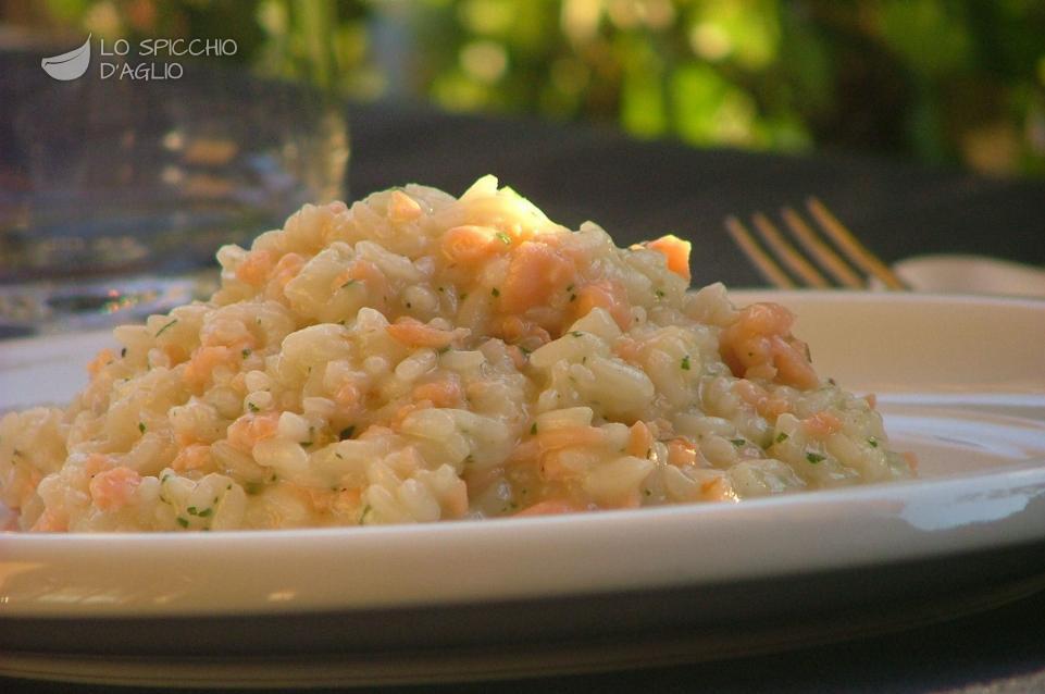 Risotto al salmone