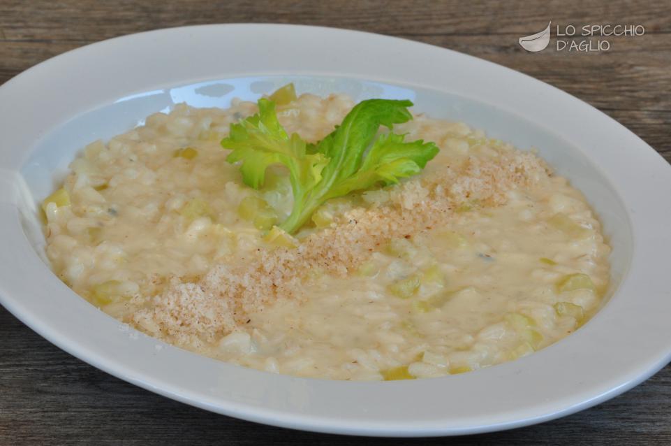 Risotto sedano e gorgonzola