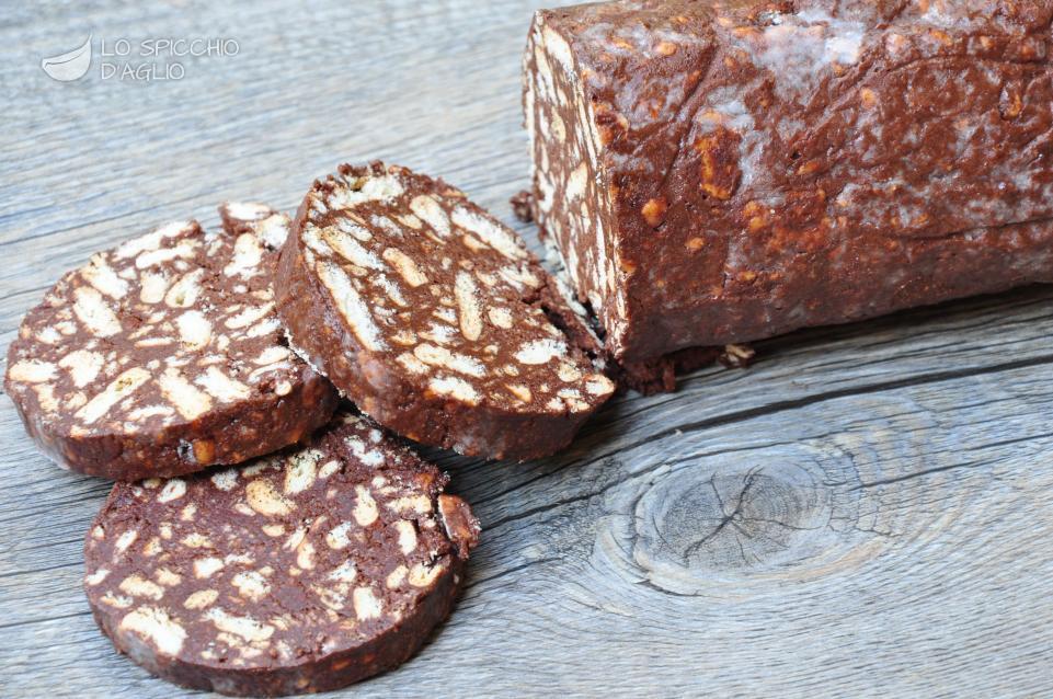 Ricetta Salame Di Cioccolato Le Ricette Dello Spicchio D Aglio