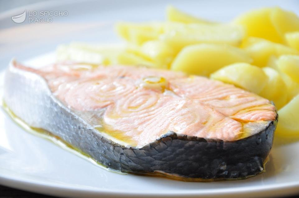 Salmone e patate a vapore