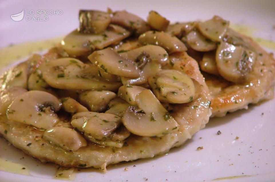 Ricetta Scaloppine Ai Funghi Le Ricette Dello Spicchio D Aglio