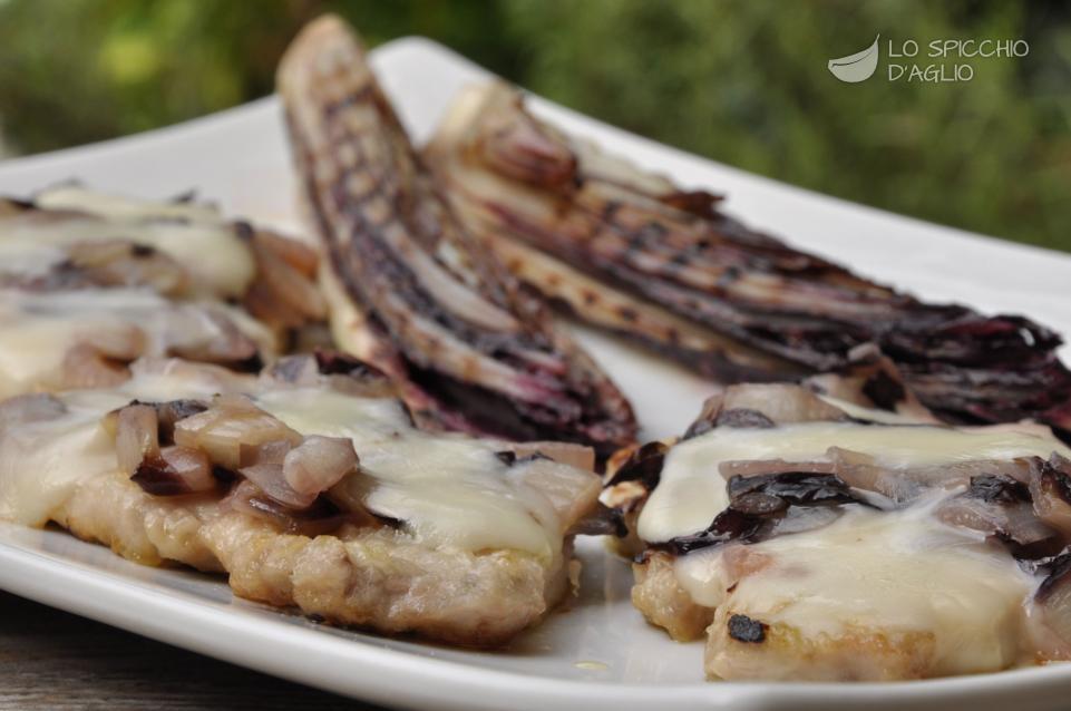 Scaloppine Taleggio e radicchio