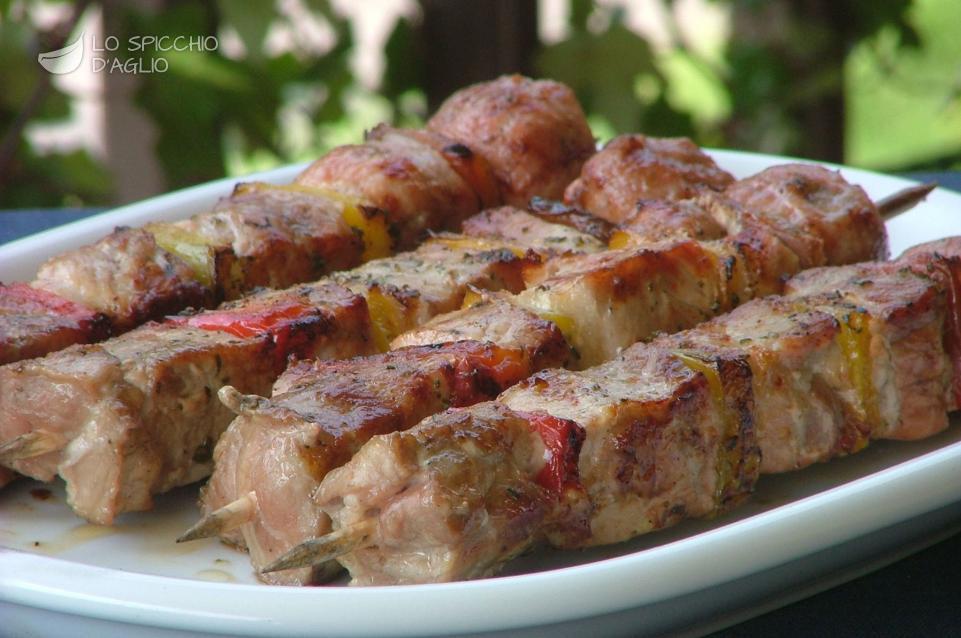 Ricetta - Spiedini alla piastra - Le ricette dello spicchio d'aglio