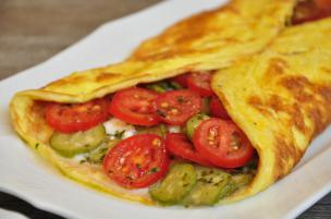 Calzone di uova alle zucchine trifolate