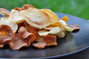 Sfogliette di carote e patate fritte