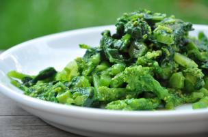 Cime di rapa ripassate