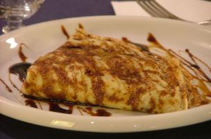 Crepes cipolle e aceto balsamico