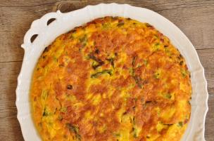 Frittata pancetta e asparagi