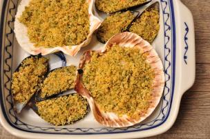 Gratin di cozze e capesante