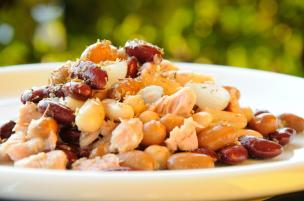 Insalata di tonno ai tre fagioli