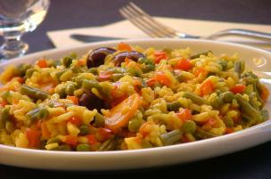 Paella vegetariana