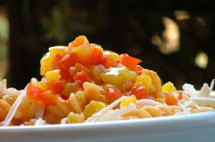 Pasta alla crema di peperoni