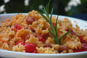 Pasta fagioli e pomodorini