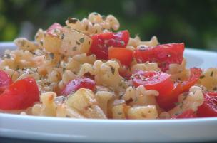 Pasta patate e pomodorini