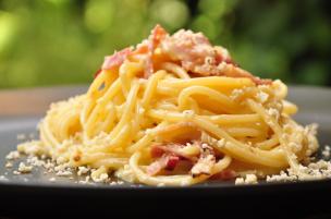 Pasta speck e uova