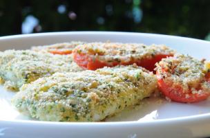 Platessa con pomodori gratinati