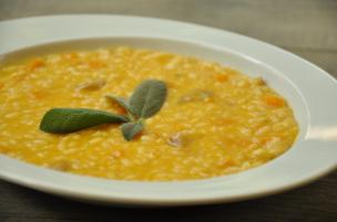 Risotto zucca e porcini