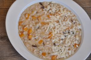 Risotto zucca, radicchio e Gorgonzola