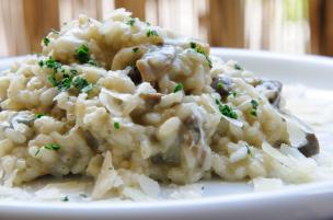 Risotto funghi e gorgonzola