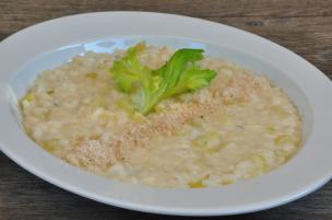 Risotto sedano e gorgonzola