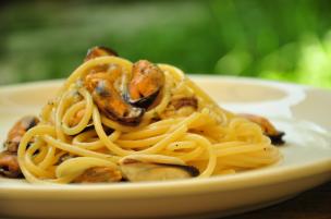 Spaghetti cozze e mare