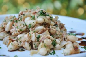 Tonno e fagioli all'aceto balsamico