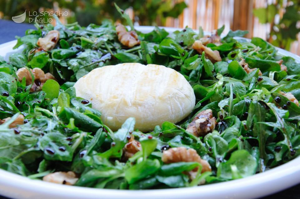 Tomino con insalatina di noci Tomino con insalatina di noci