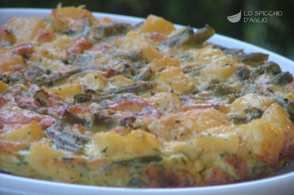 Tortino patate e fagiolini