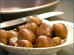 Castagne e coltellino