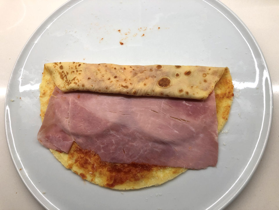 Arrotolare la crespella